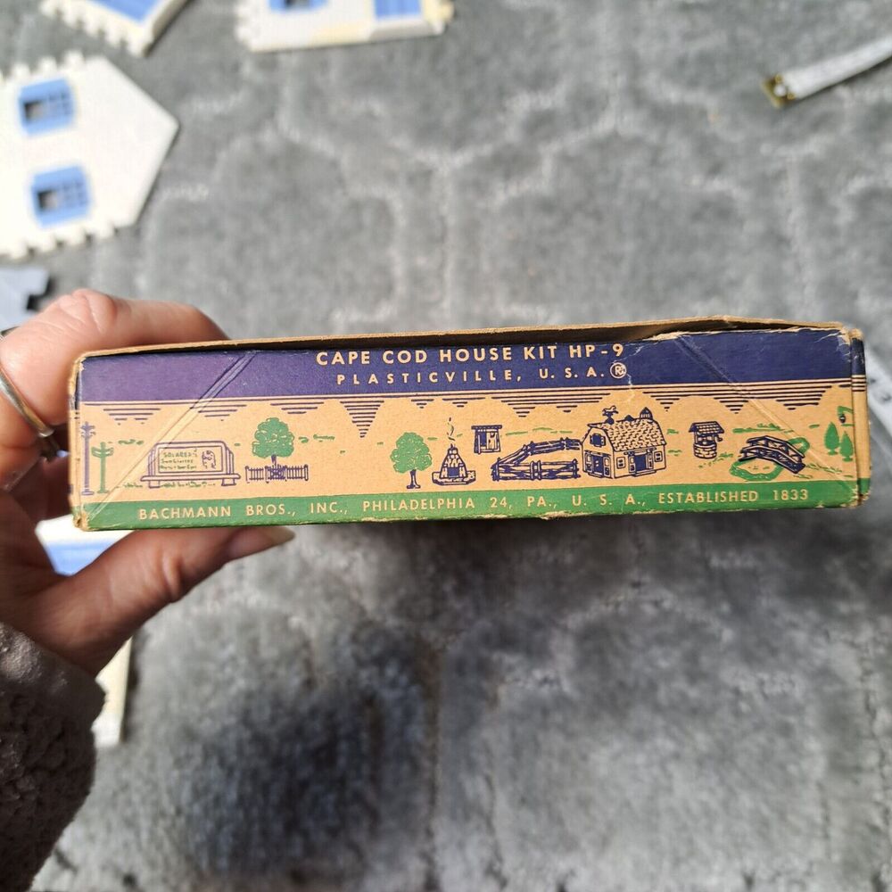 Vtg Plasticville Cape Cod House Kit USA HP-9 TRAIN ACCESSORY Hobby Collector HTF - Picture 13 of 16